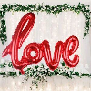 valentine's day decoration 1pc letter shaped foil balloon love new